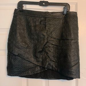 GUC Mossimo black faux leather skirt size 12